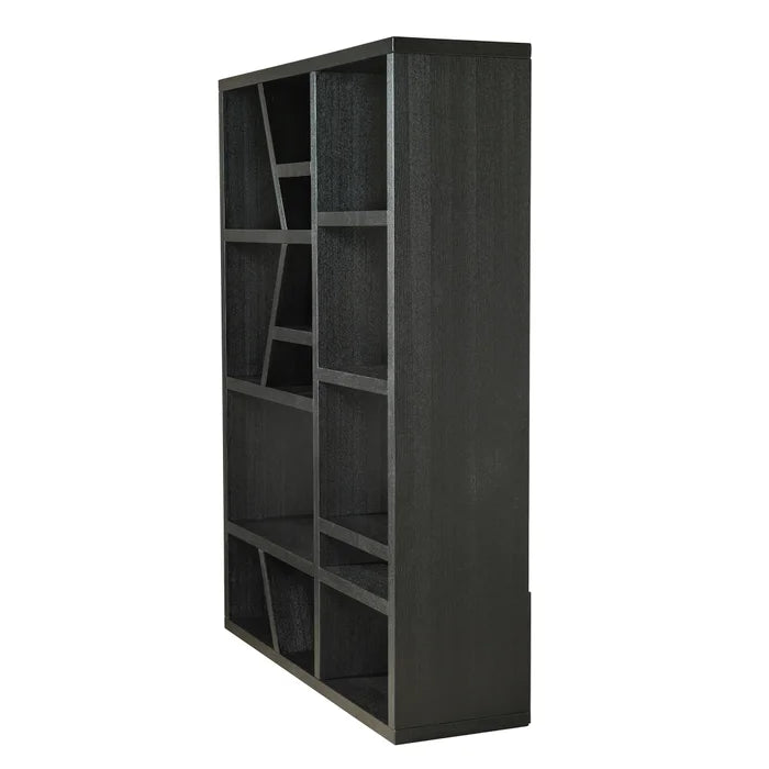 Ebony Woodgrain Wooden Room Divider by Norman Wyatt Home for Stylish Interior Separation