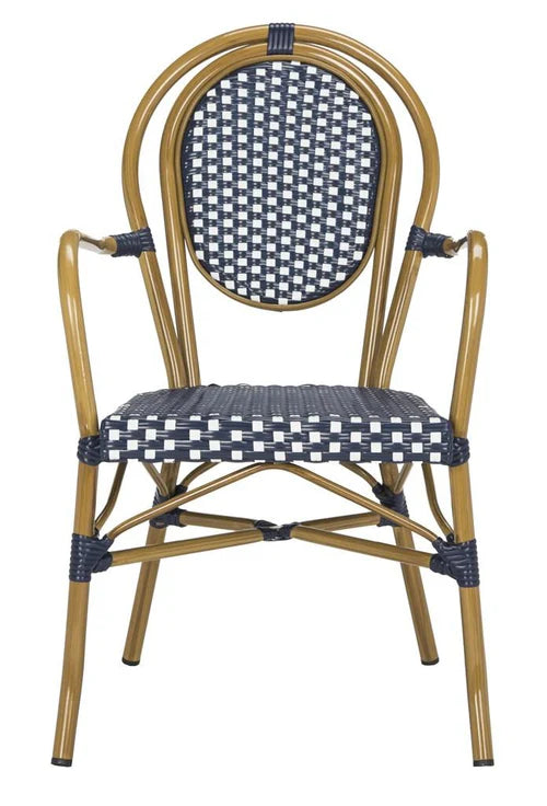 Rosen French Bistro Arm Chair - Classic and Stylish Seating for Indoor or Outdoor Dining