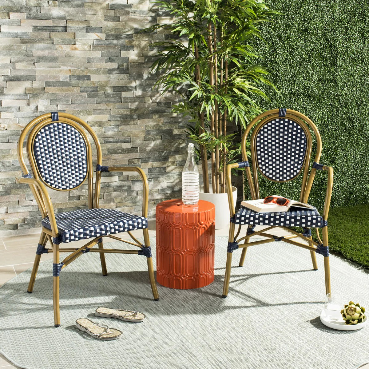 Rosen French Bistro Arm Chair - Classic and Stylish Seating for Indoor or Outdoor Dining