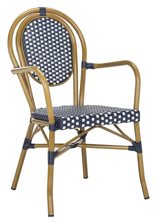 Rosen French Bistro Arm Chair - Classic and Stylish Seating for Indoor or Outdoor Dining