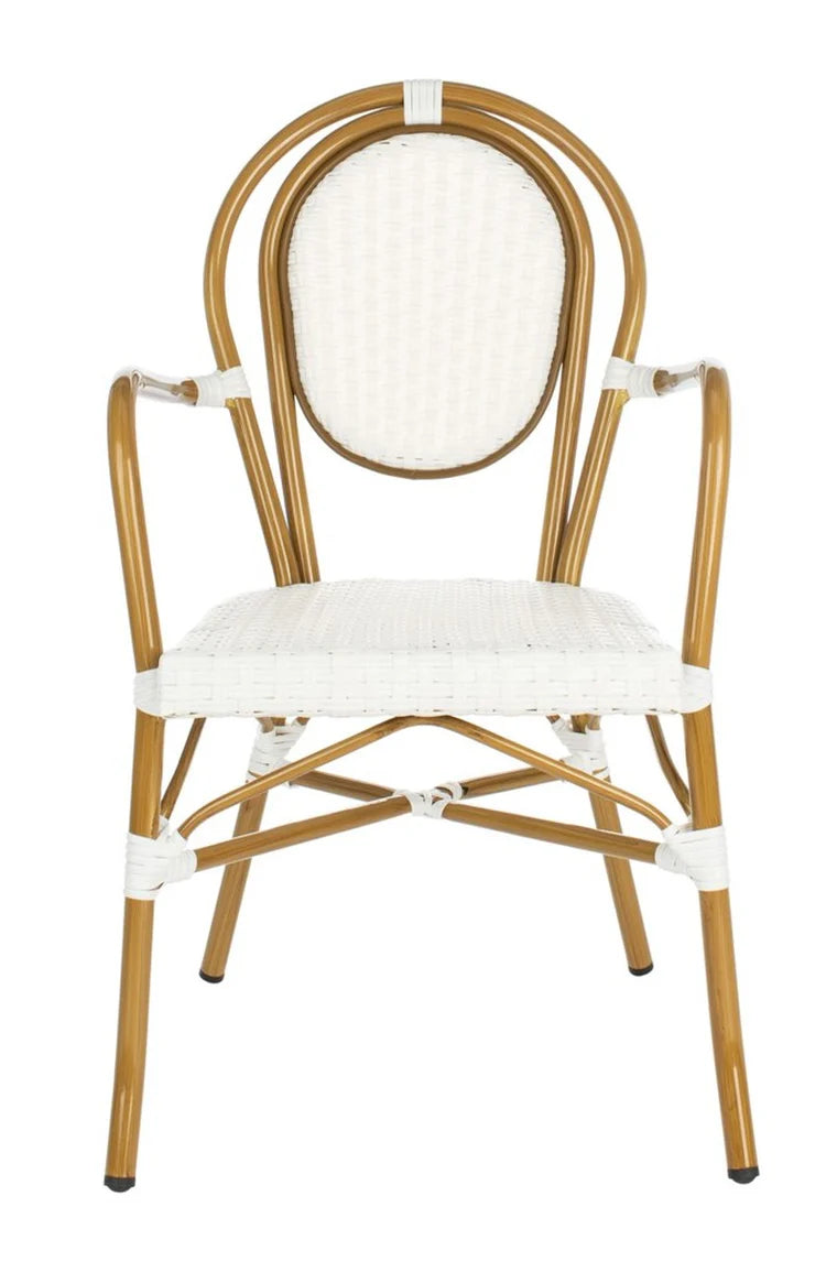 Rosen French Bistro Arm Chair - Classic and Stylish Seating for Indoor or Outdoor Dining