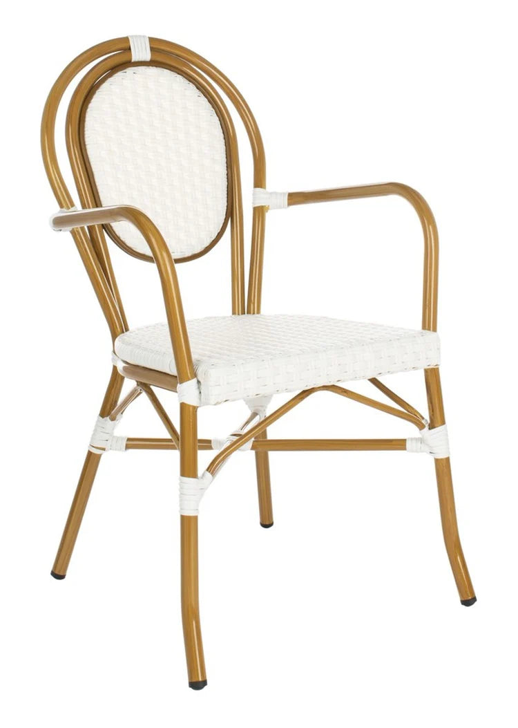 Rosen French Bistro Arm Chair - Classic and Stylish Seating for Indoor or Outdoor Dining