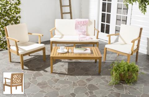 Bradbury 4-Piece Outdoor Living Set - Stylish Patio Furniture for Comfort & Durability