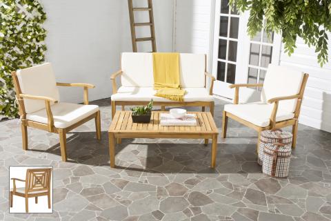 Del Mar 4-Piece Outdoor Set - Elegant Patio Furniture for Stylish Outdoor Living