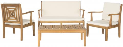Del Mar 4-Piece Outdoor Set - Elegant Patio Furniture for Stylish Outdoor Living