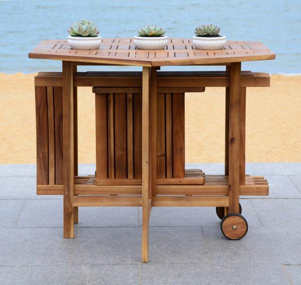 Kerman Outdoor Table and 4 Chairs - Stylish and Durable Dining Set for Outdoor Entertaining