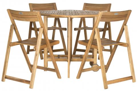 Kerman Outdoor Table and 4 Chairs - Stylish and Durable Dining Set for Outdoor Entertaining