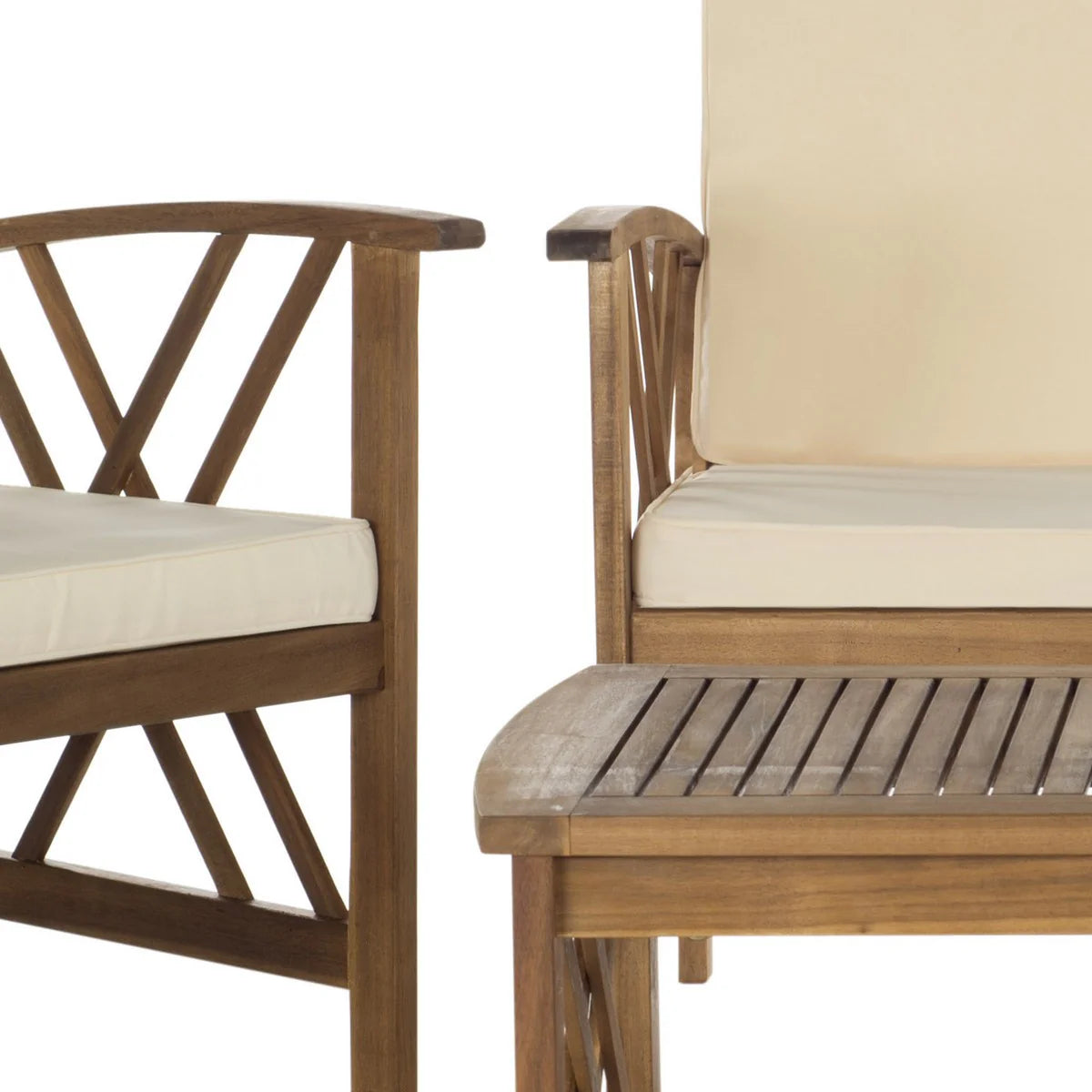 Fontana 4-Piece Outdoor Living Set - Elegant and Comfortable Seating for Stylish Outdoor Entertaining