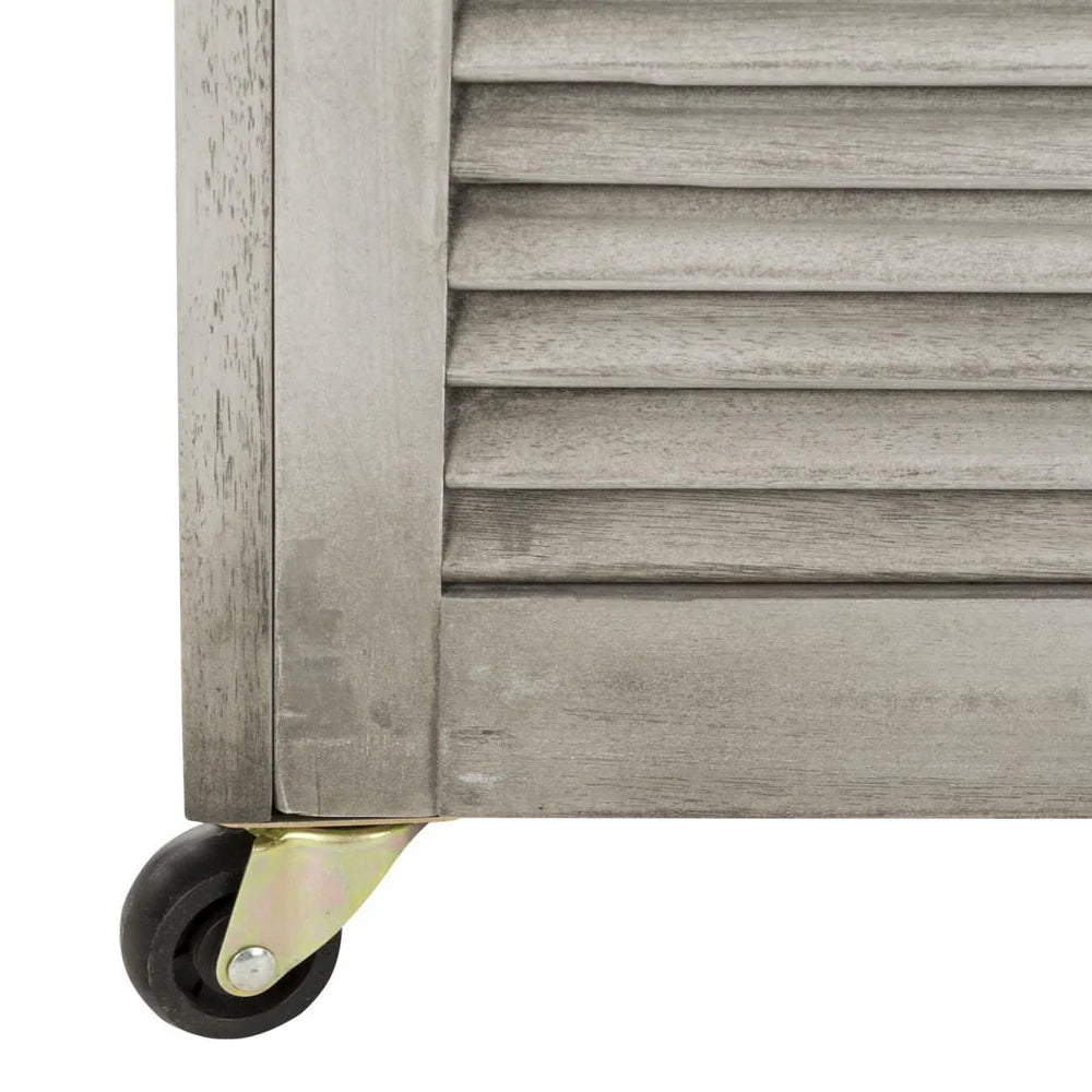 Elina 47.2-Inch Eucalyptus Wood Cushion Box - Stylish and Durable Outdoor Storage Solution