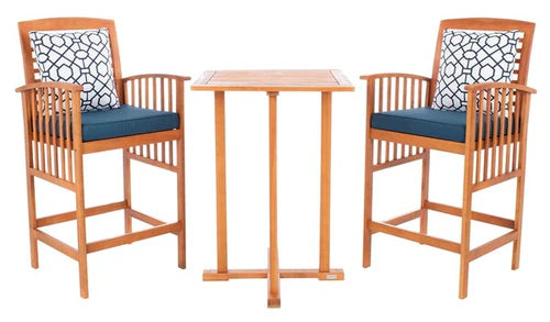 Pate 3-Piece Outdoor Bistro Set - Stylish and Compact Seating for Outdoor Dining and Relaxation