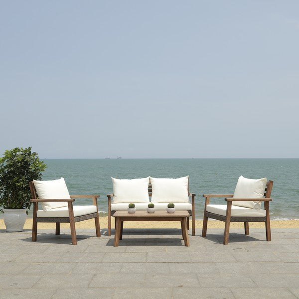Reid 4 Piece Outdoor Living Set – Stylish & Durable Patio Furniture for Modern Outdoor Spaces