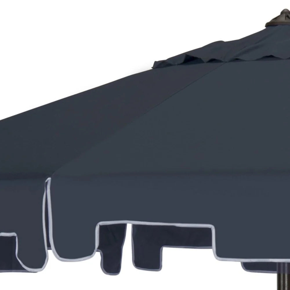 UV Resistant Zimmerman 9 Ft Crank Market Umbrella with Auto Tilt - Stylish Outdoor Shade for Patios and Decks
