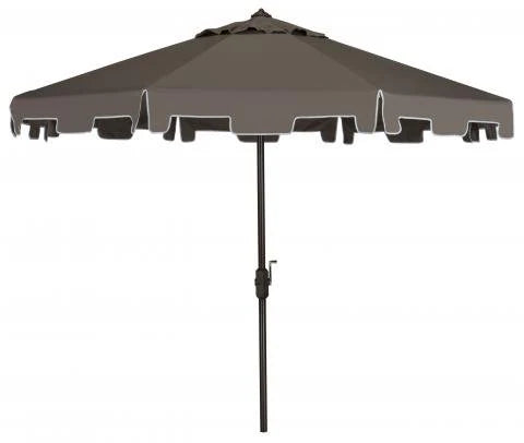 UV Resistant Zimmerman 9 Ft Crank Market Umbrella with Auto Tilt - Stylish Outdoor Shade for Patios and Decks