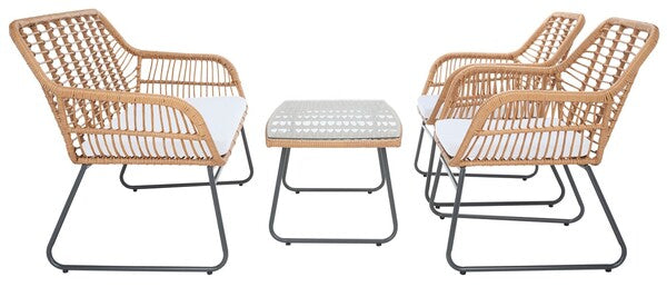 Roston 4-Piece Outdoor Living Set - Modern & Comfortable Patio Furniture for Outdoor Relaxation