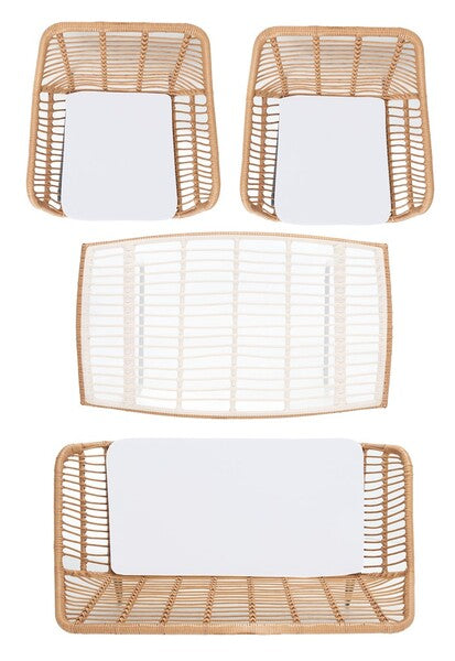 Roston 4-Piece Outdoor Living Set - Modern & Comfortable Patio Furniture for Outdoor Relaxation