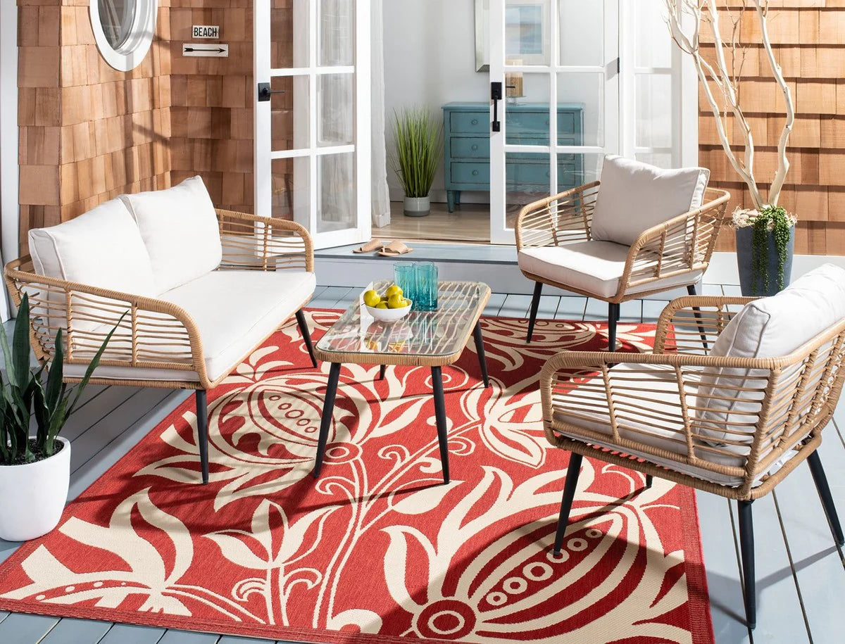 Harrley 4-Piece Outdoor Living Set – Comfortable and Contemporary Seating for Relaxed Outdoor Gatherings