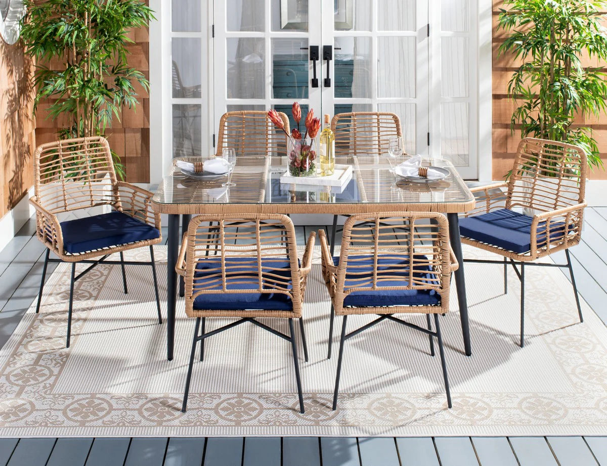 Beson 7-Piece Outdoor Dining Set – Stylish Patio Furniture with Weather-Resistant Table and Chairs