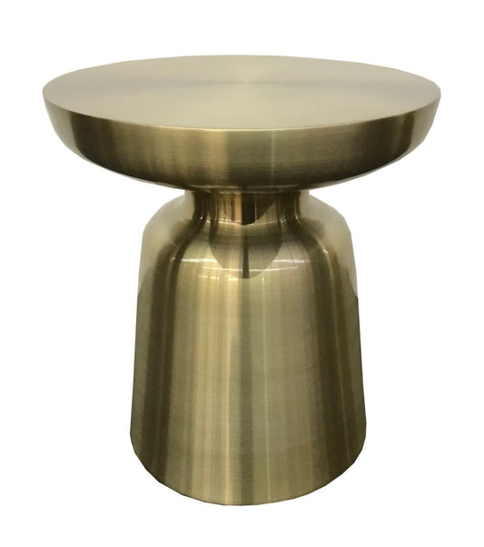 Modrest Peter Glam Gold End Table - Luxury Accent Table for Living Room