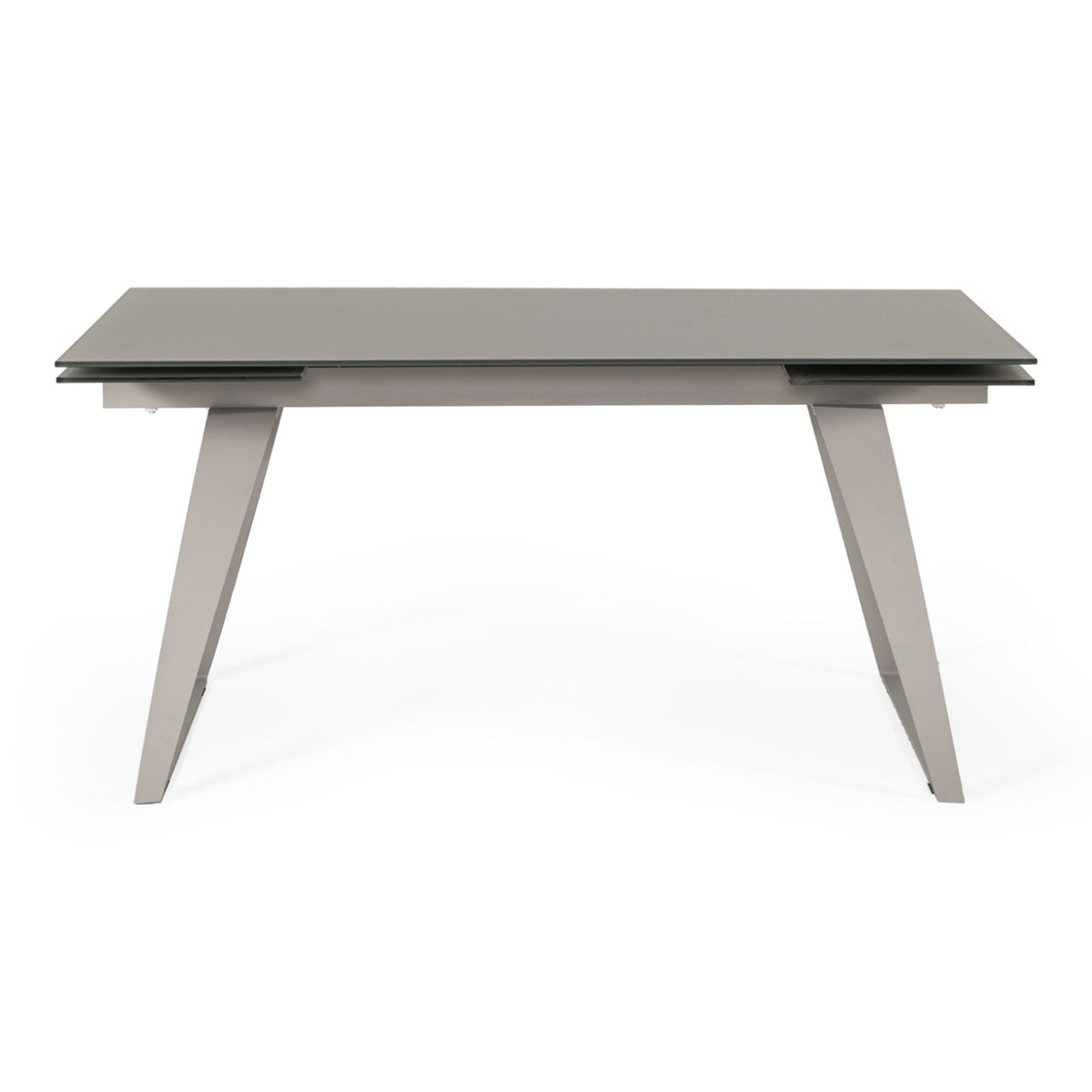 Pittson Extendable Grey Glass Dining Table