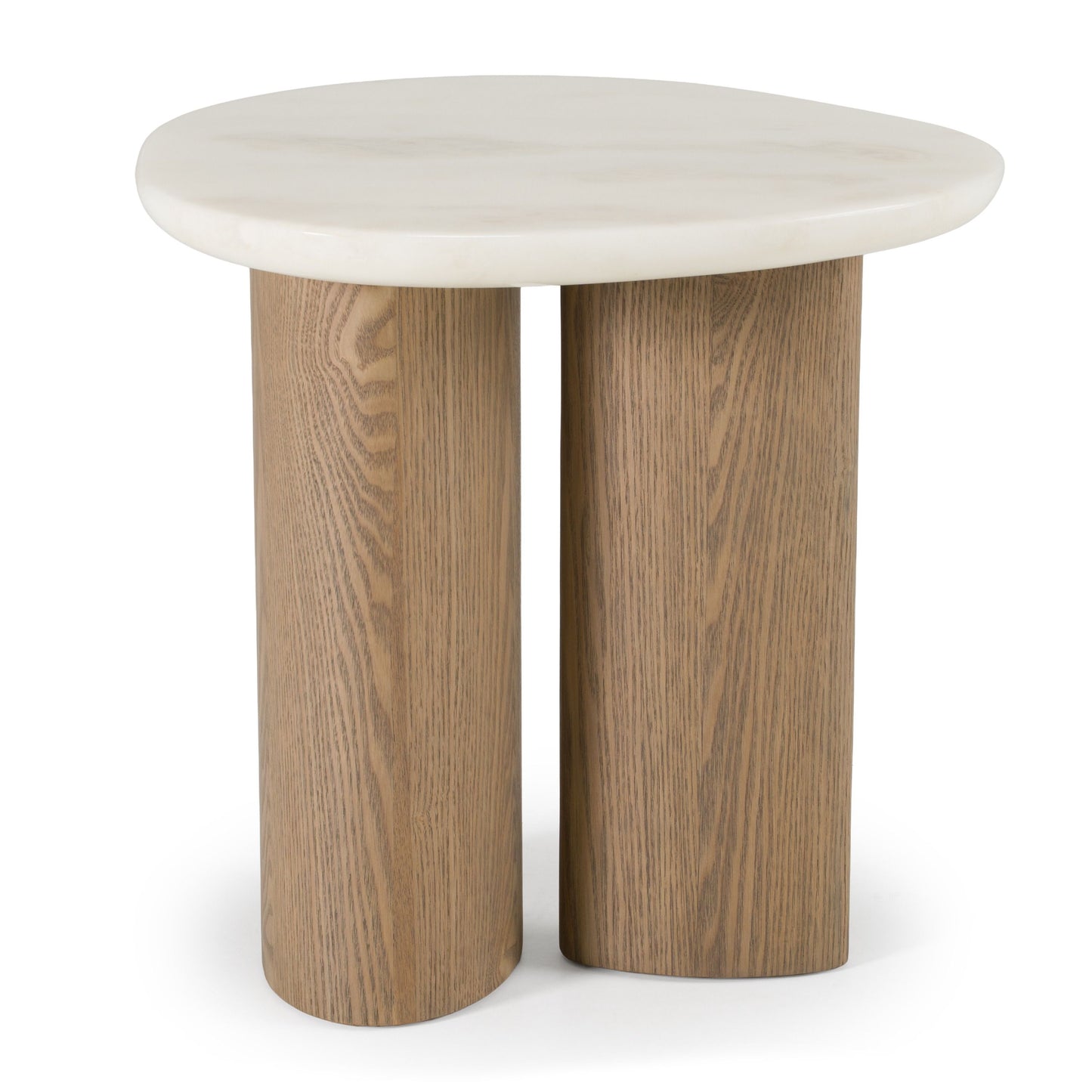 Modrest Raywood Onyx Marble End Table – Modern Accent Furniture
