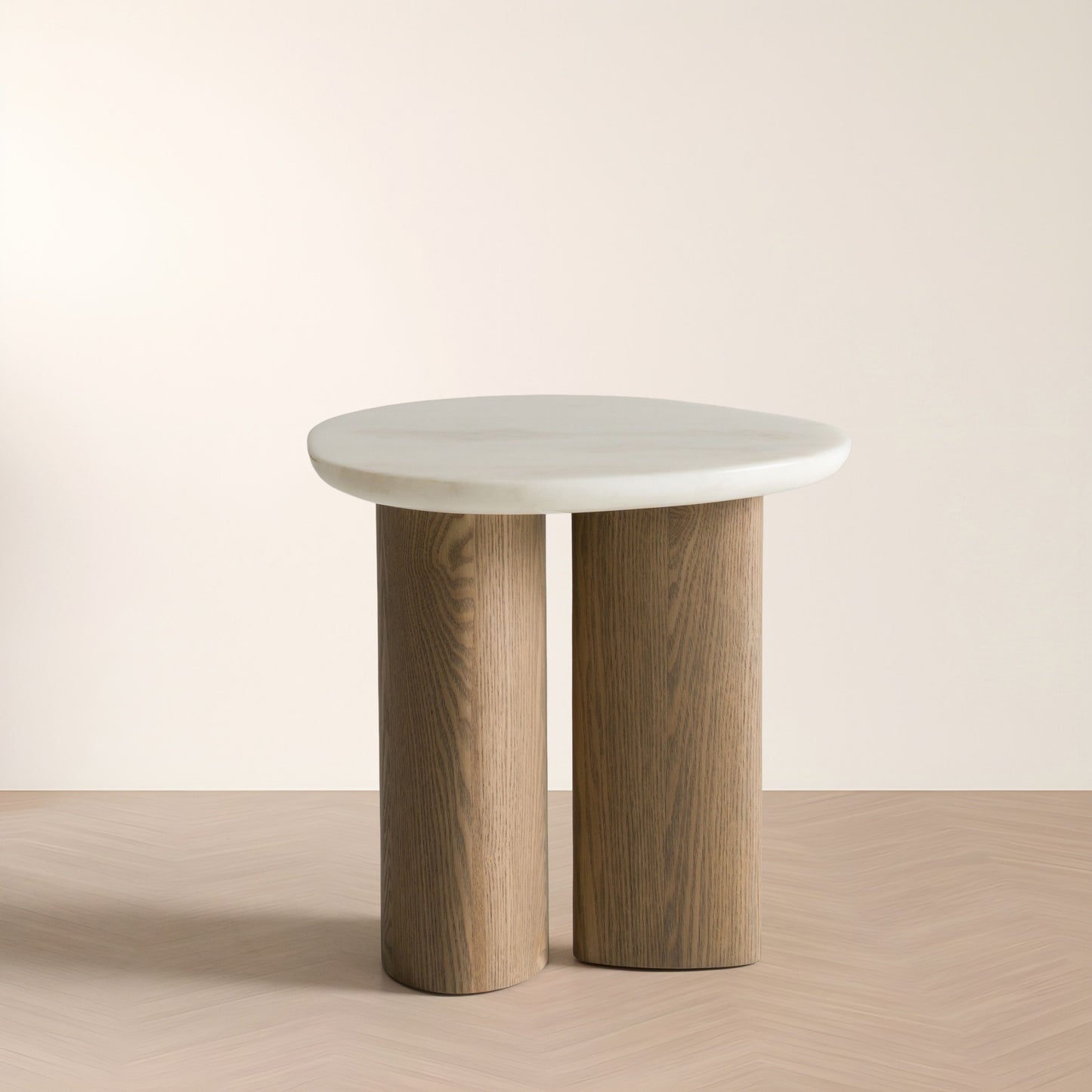 Modrest Raywood Onyx Marble End Table – Modern Accent Furniture