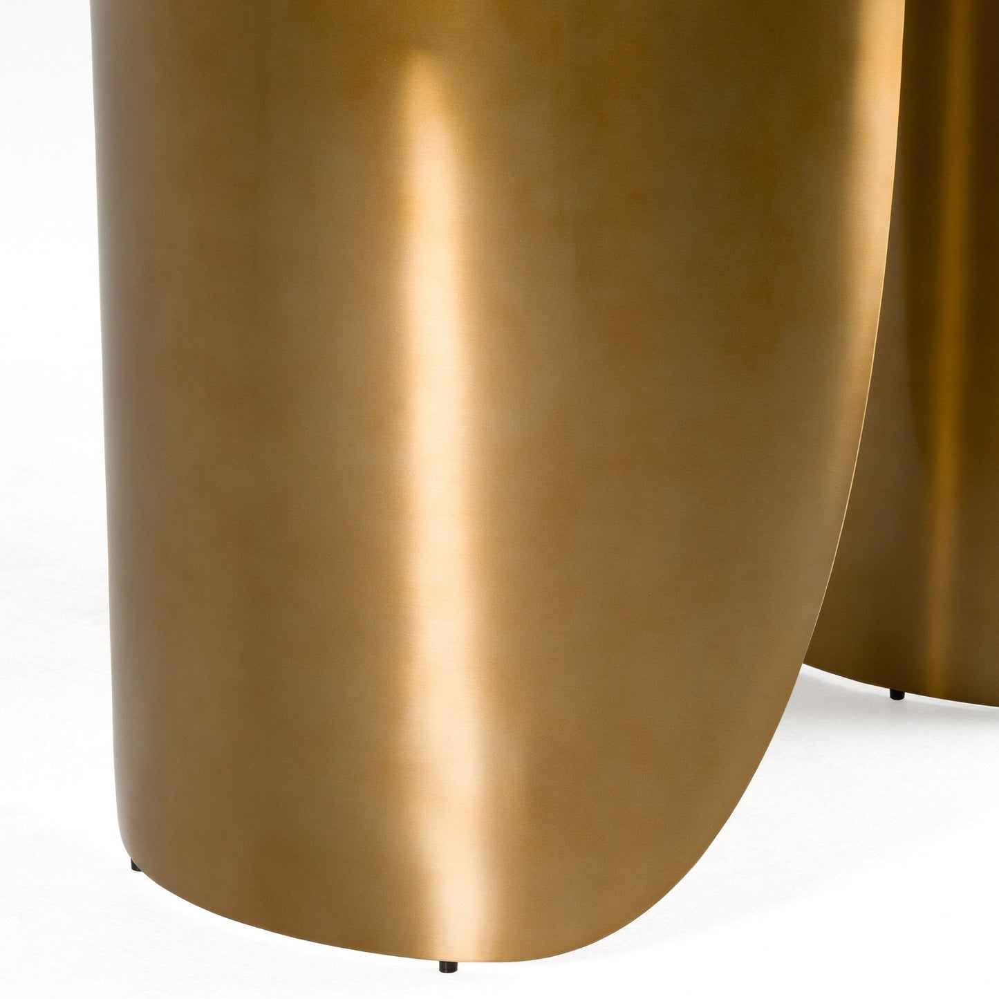 Modrest Reynold - Glam Faux Marble and Gold Stainless Steel 94-Inch Dining Table - Luxurious Statement Piece for Elegant Dining Rooms
