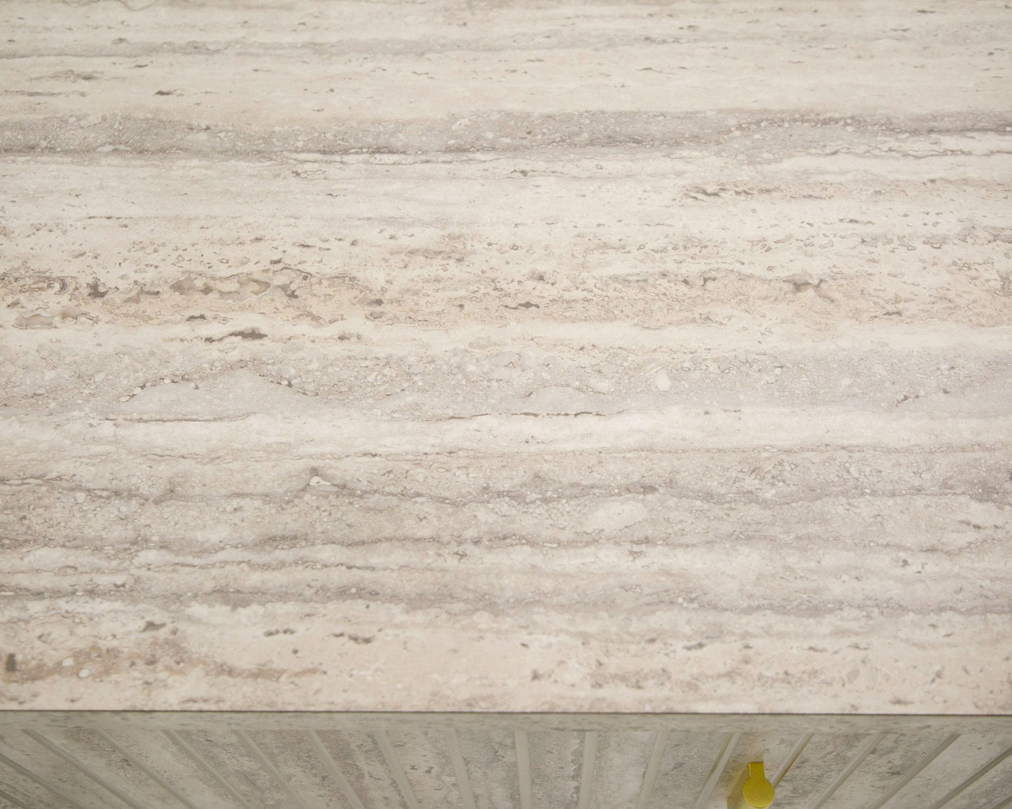 Nova Domus Roma Modern Faux Travertine and Gold Bookcase for Elegant and Stylish Home Storage