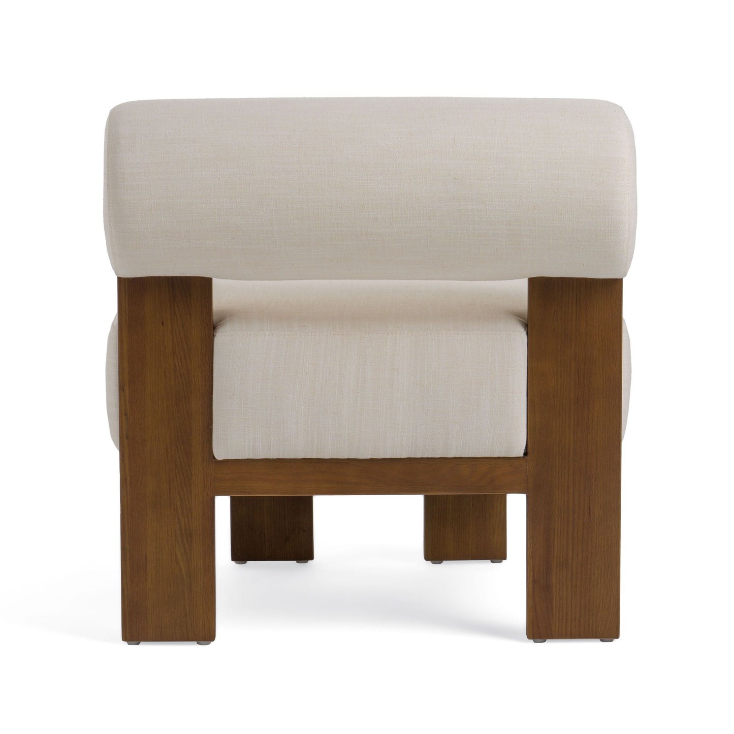 Modrest Rosanne Modern Off-White Fabric Accent Chair - Stylish and Comfortable Seating for Any Room
