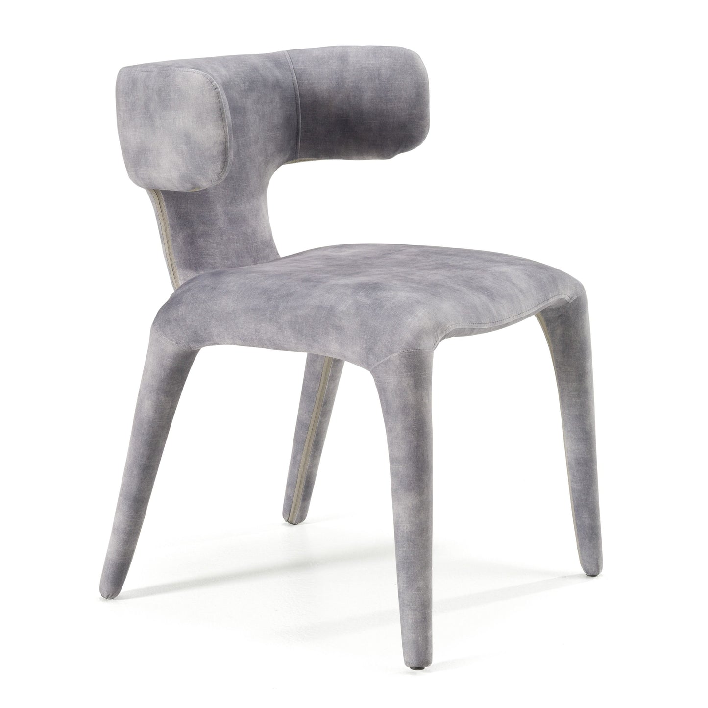Modrest Saehee Modern Grey-Blue Velvet Dining Chair A Captivating Blend of Plush Velvet and Contemporary Design for Sophisticated Dining Spaces