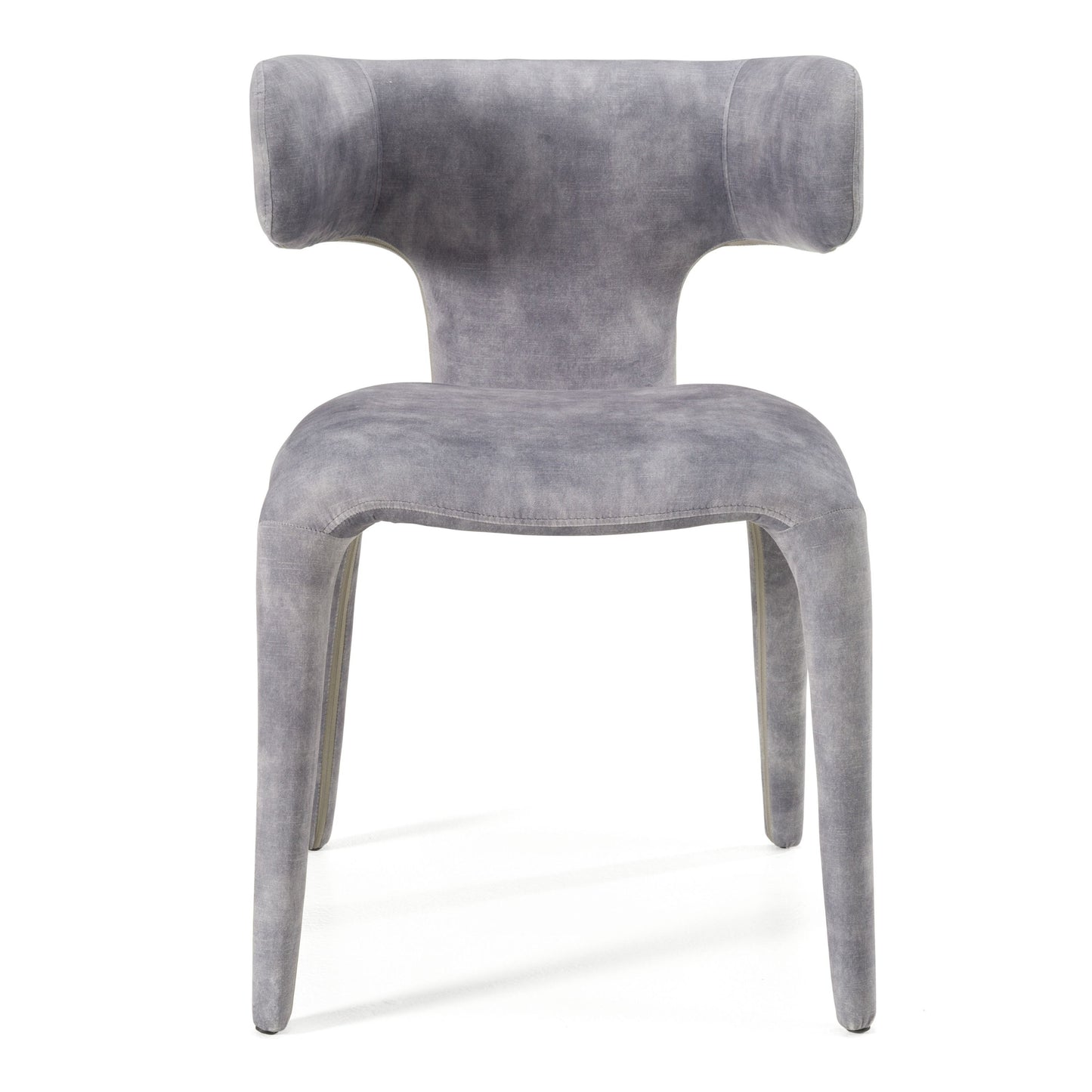 Modrest Saehee Modern Grey-Blue Velvet Dining Chair A Captivating Blend of Plush Velvet and Contemporary Design for Sophisticated Dining Spaces