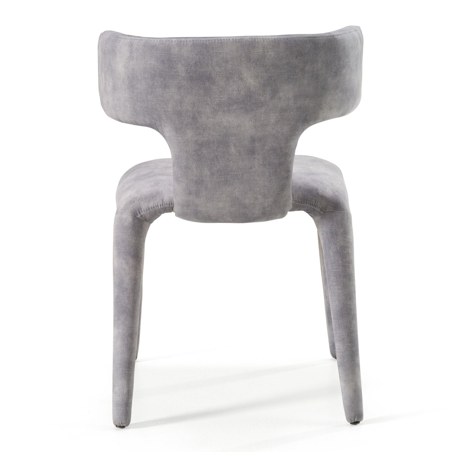 Modrest Saehee Modern Grey-Blue Velvet Dining Chair A Captivating Blend of Plush Velvet and Contemporary Design for Sophisticated Dining Spaces