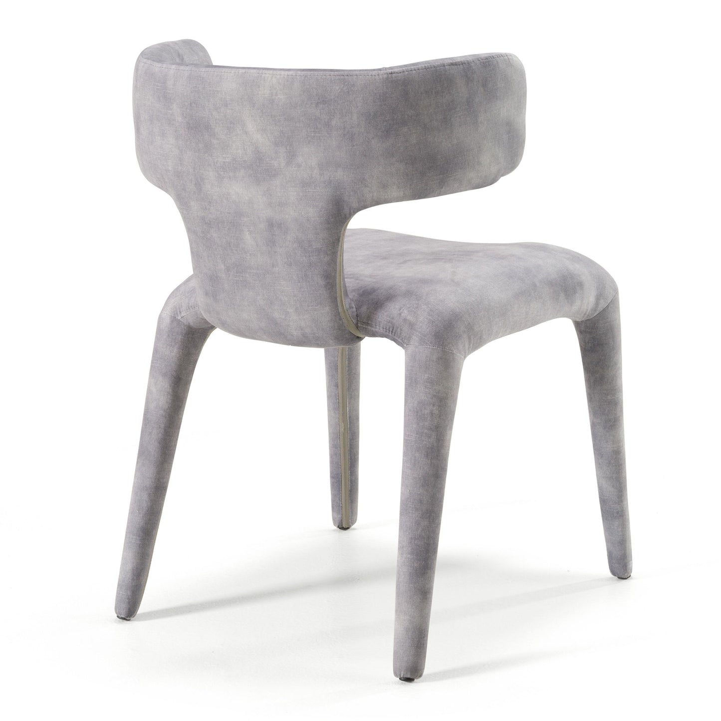 Modrest Saehee Modern Grey-Blue Velvet Dining Chair A Captivating Blend of Plush Velvet and Contemporary Design for Sophisticated Dining Spaces