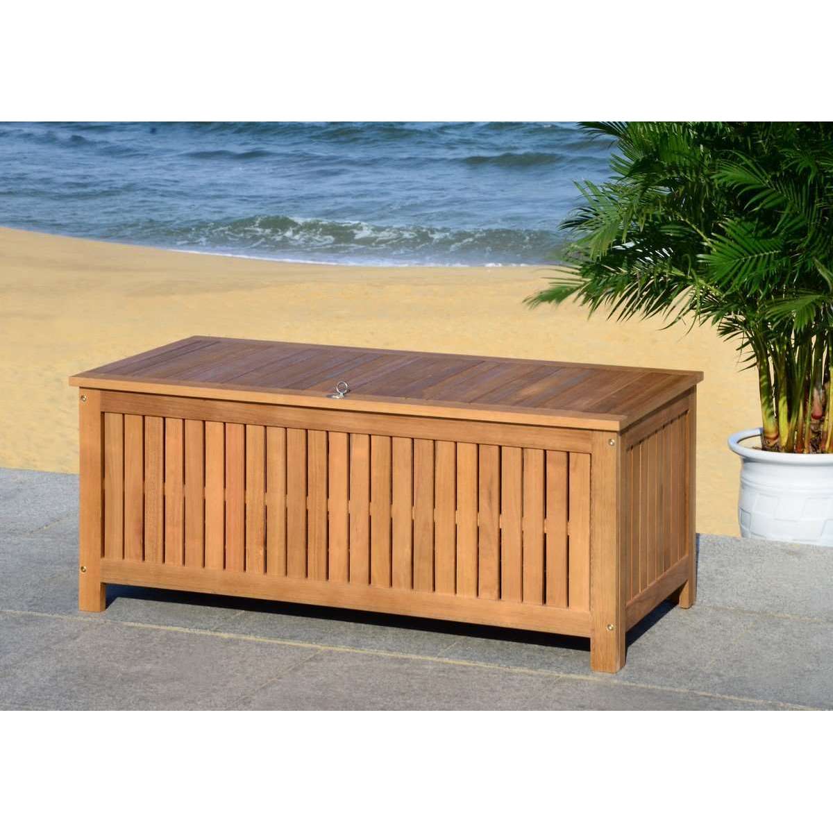 Abri 47.63-Inch Outdoor Cushion Box - Stylish and Durable Storage Solution for Outdoor Cushions