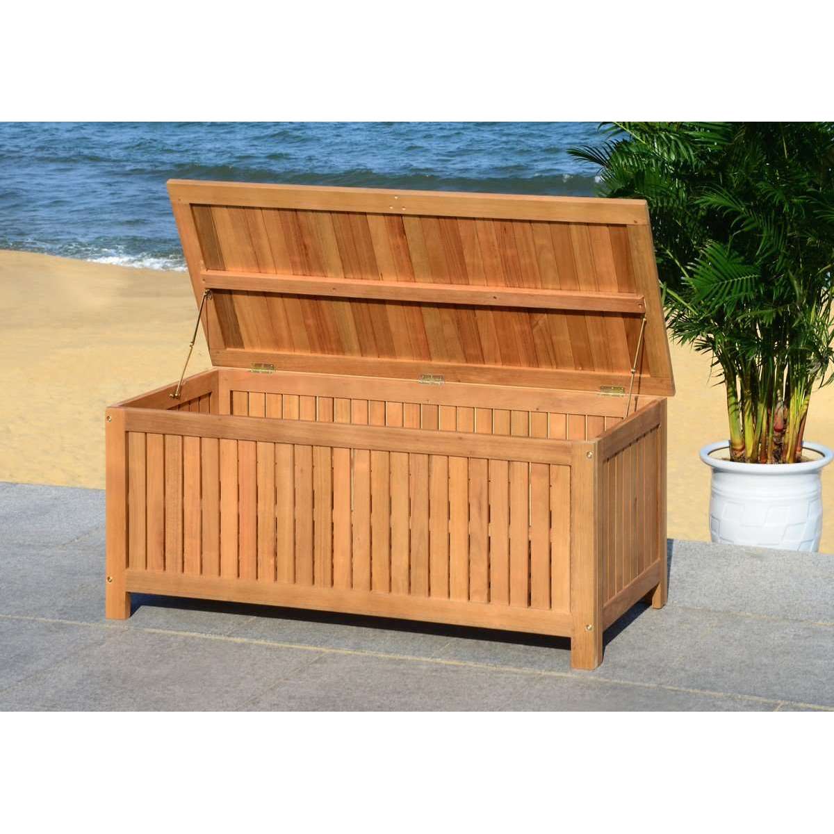 Abri 47.63-Inch Outdoor Cushion Box - Stylish and Durable Storage Solution for Outdoor Cushions