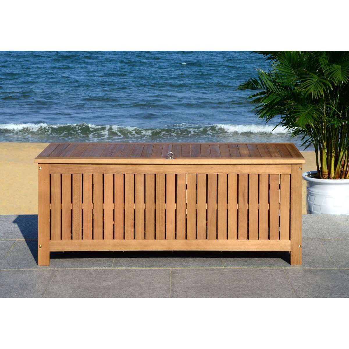 Abri 47.63-Inch Outdoor Cushion Box - Stylish and Durable Storage Solution for Outdoor Cushions