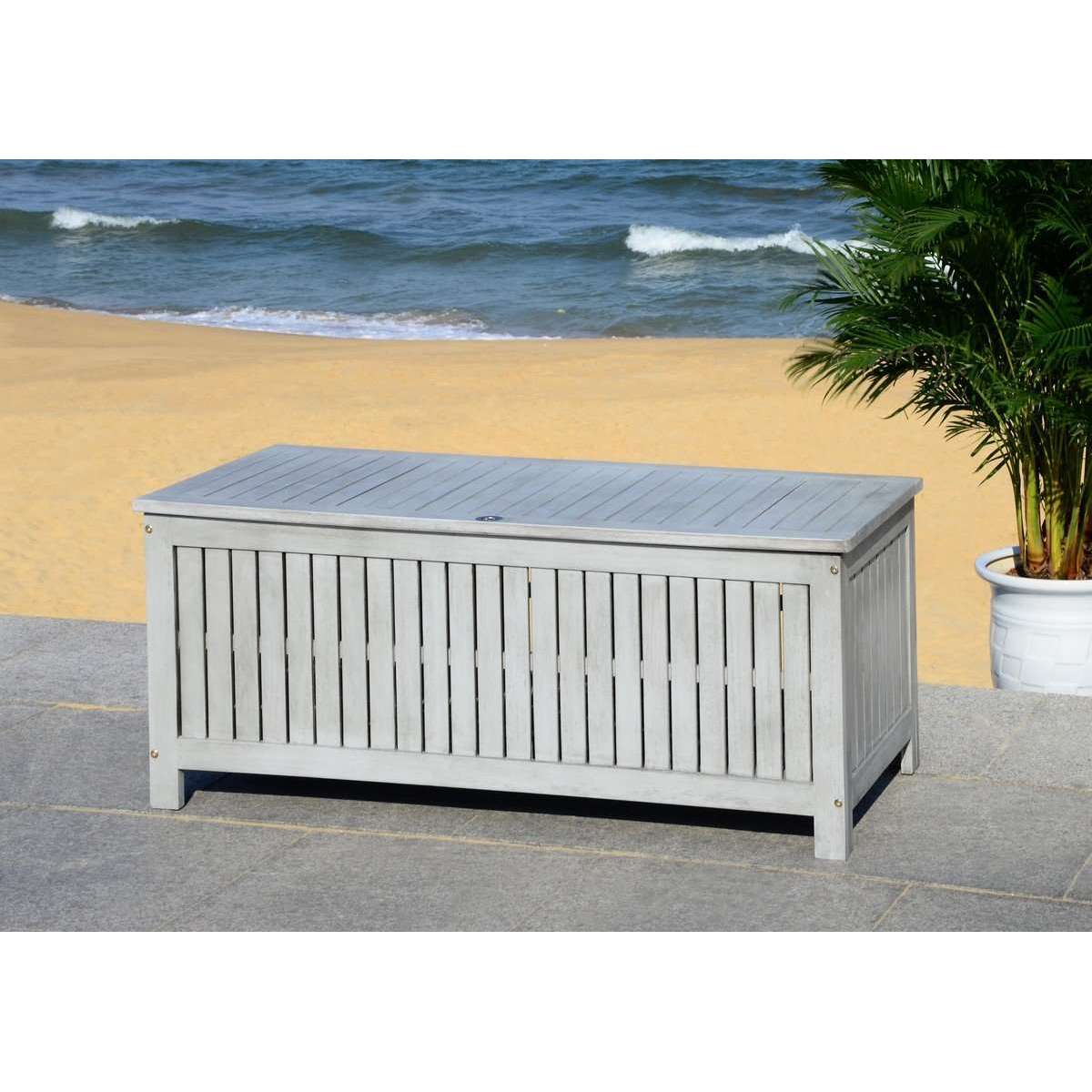 Abri 47.63-Inch Outdoor Cushion Box - Stylish and Durable Storage Solution for Outdoor Cushions