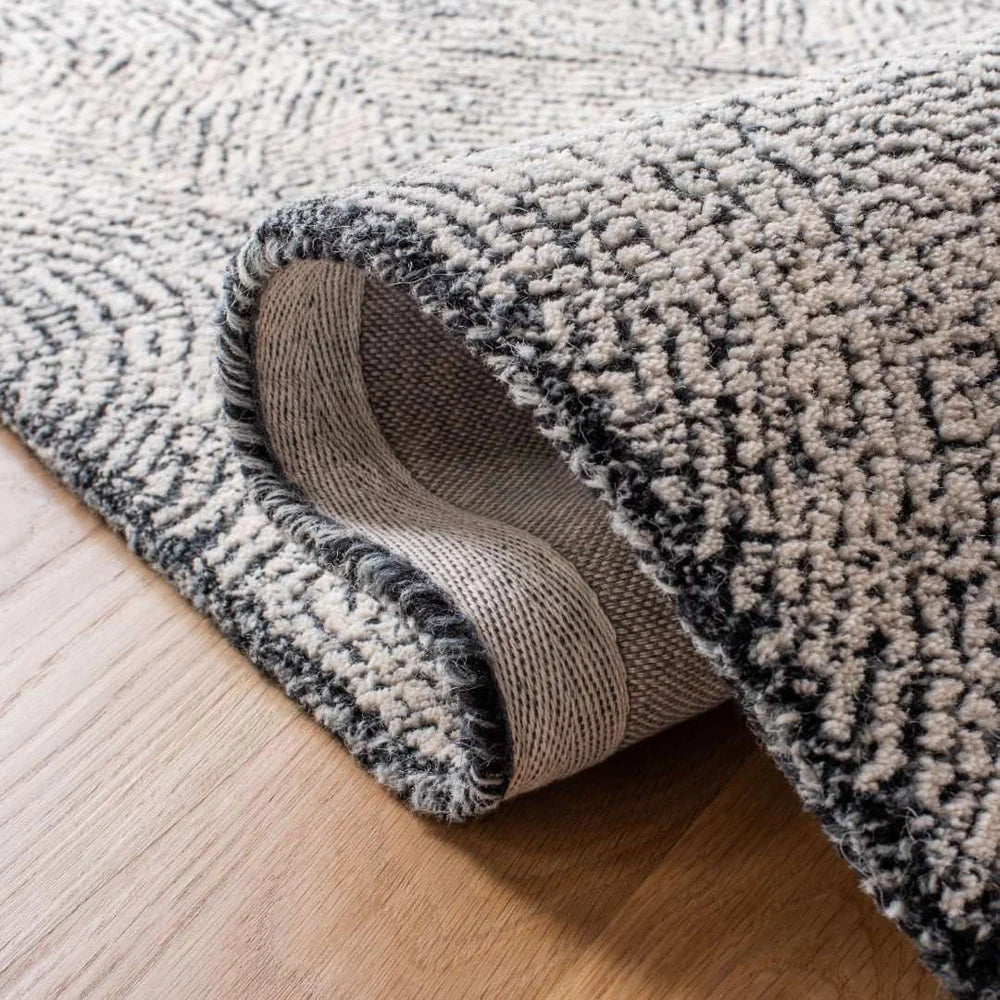 Abstract Tufted Wool Rug - Modern and Artistic Rug for Adding Texture and Style to Your Space