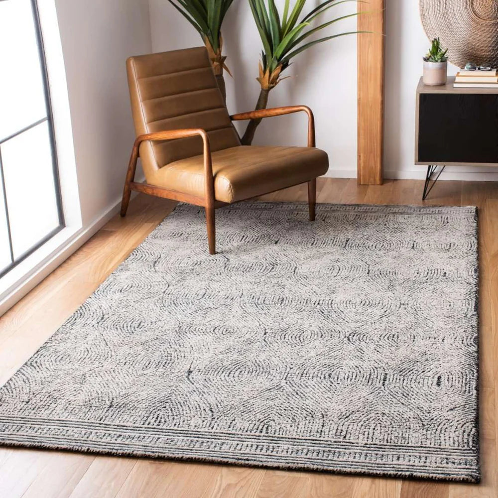 Abstract Tufted Wool Rug - Modern and Artistic Rug for Adding Texture and Style to Your Space