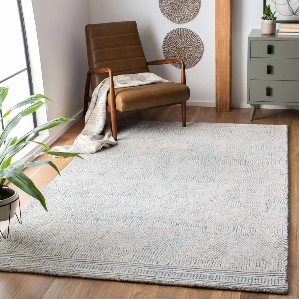 Abstract Tufted Wool Rug - Modern and Artistic Rug for Adding Texture and Style to Your Space
