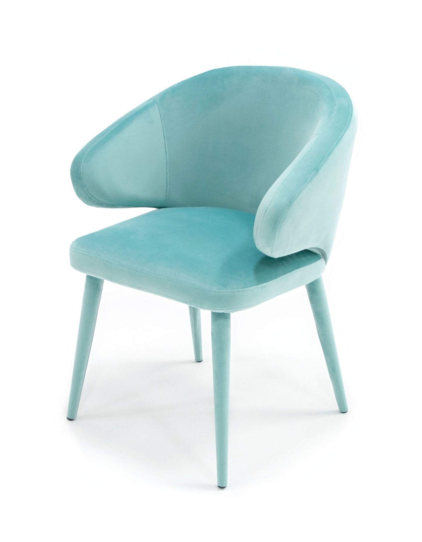 Modrest Salem - Modern Aqua Fabric Dining Chair