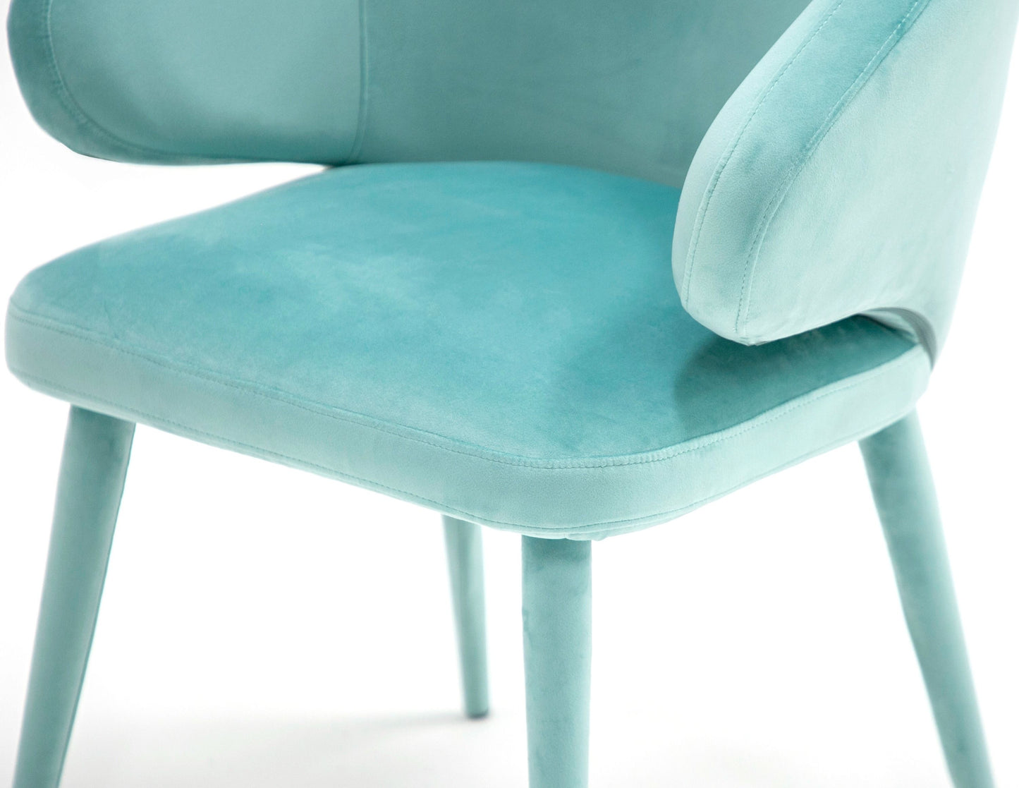 Modrest Salem - Modern Aqua Fabric Dining Chair