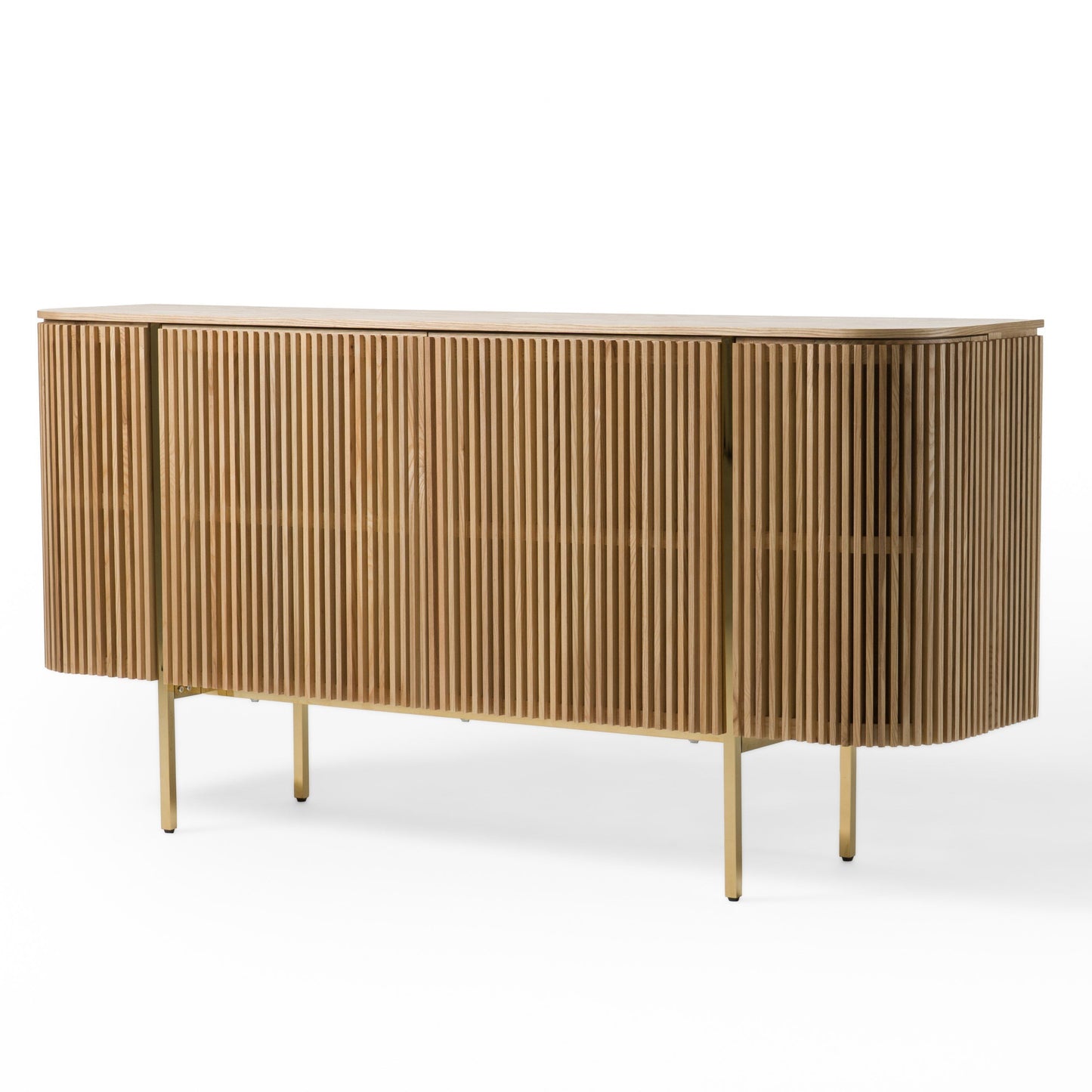 Modrest Sandy - Modern Natural Ash Buffet - Stylish and Functional Storage Solution