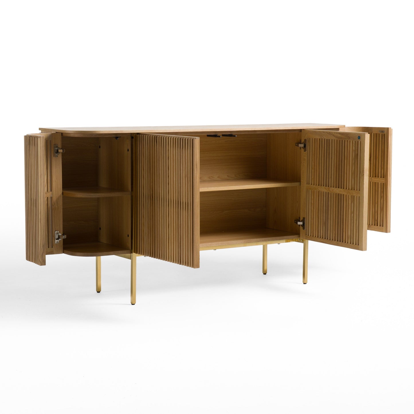Modrest Sandy - Modern Natural Ash Buffet - Stylish and Functional Storage Solution