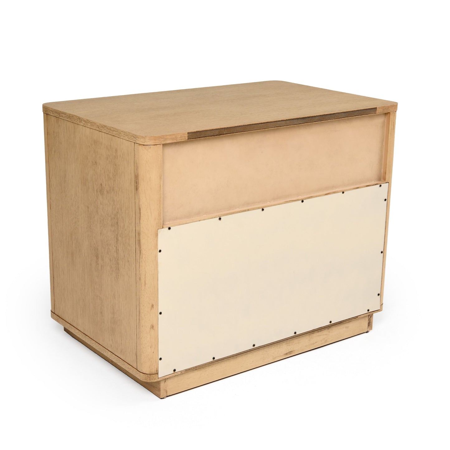 Nova Domus Santa Monica Modern Natural Oak Nightstand - Sleek & Functional Bedroom Storage