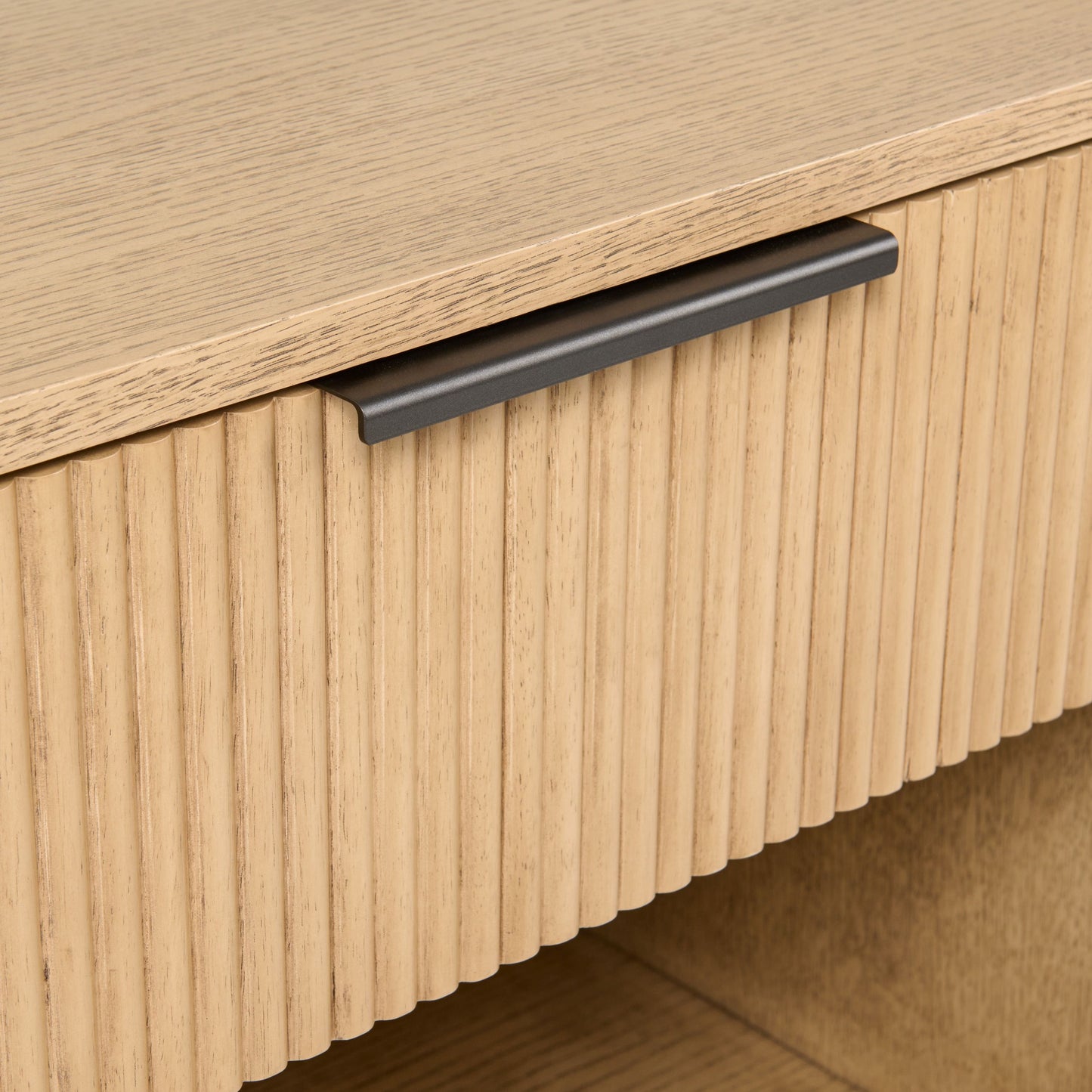 Nova Domus Santa Monica Modern Natural Oak Nightstand - Sleek & Functional Bedroom Storage