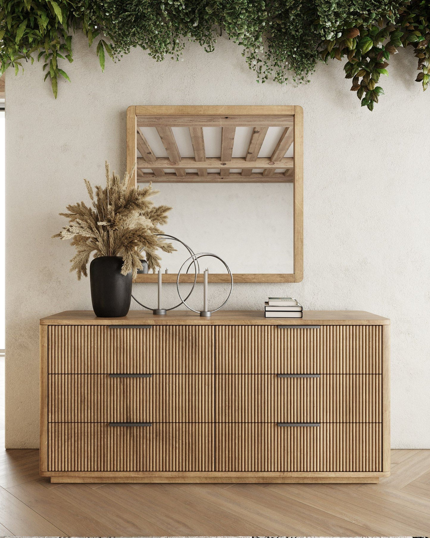 Nova Domus Santa Monica Modern Natural Oak Dresser - Stylish & Functional Bedroom Storage