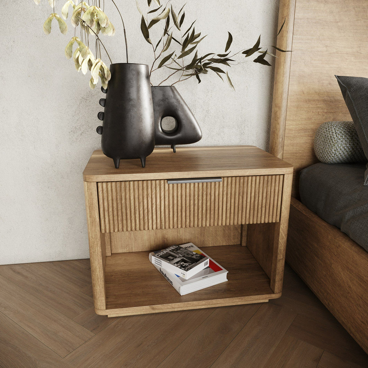 Santa Monica Natural Oak Nightstand