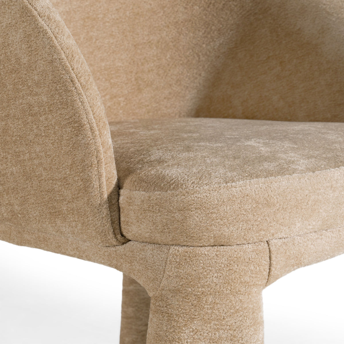 Sarkis Modern Brownish Grey Velvet Upholstered Dining Side Chair
