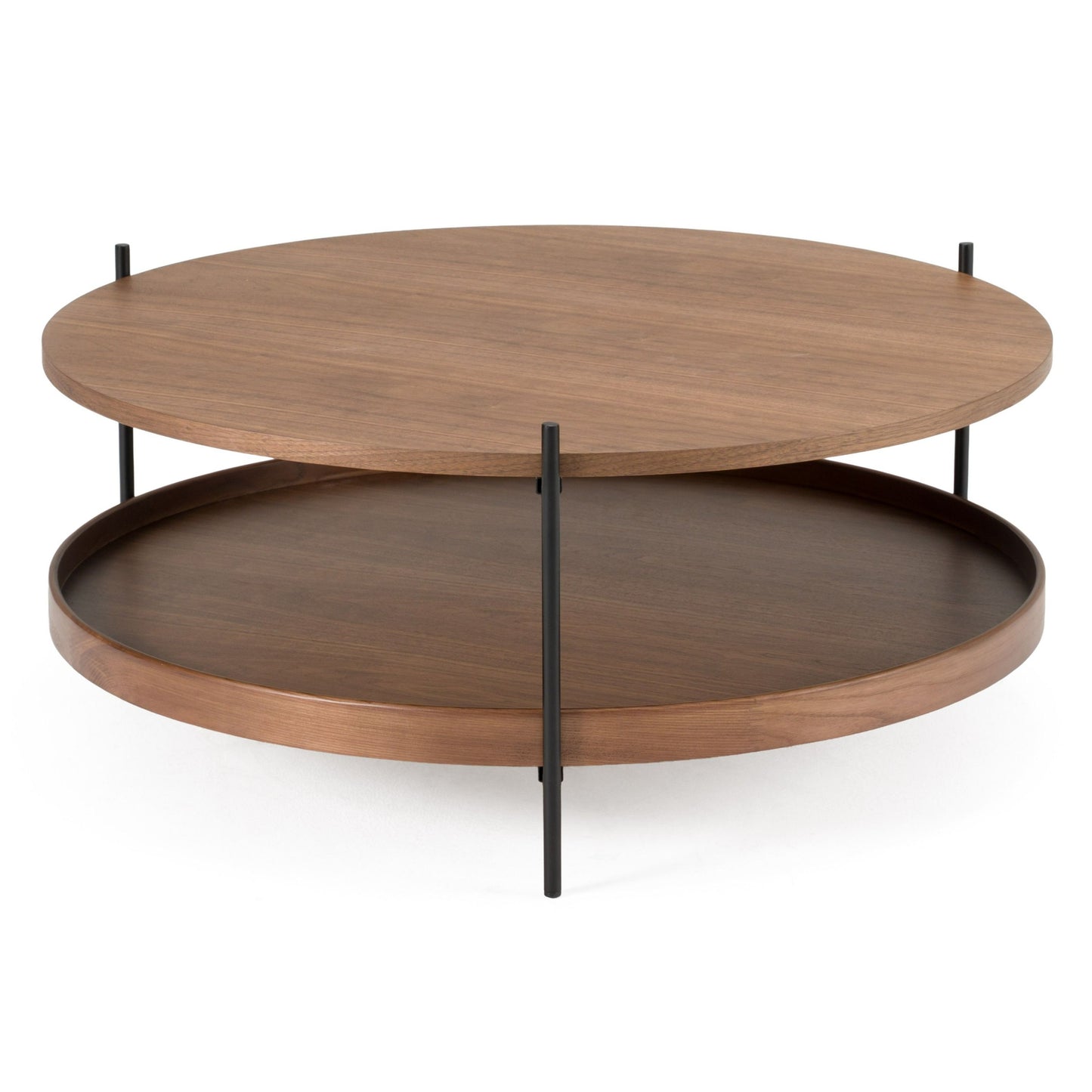 Modrest Savoy Modern Walnut Coffee Table – Large Contemporary Living Room Centerpiece