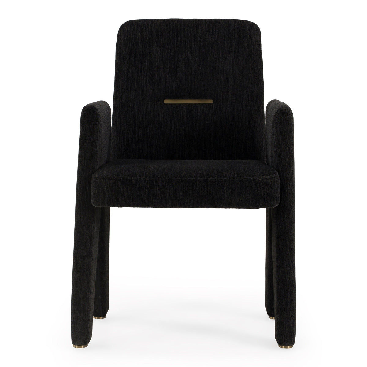 Scahill Modern Black Fabric Dining Chair